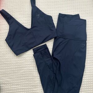 Navy Blue Gymshark Women’s Set